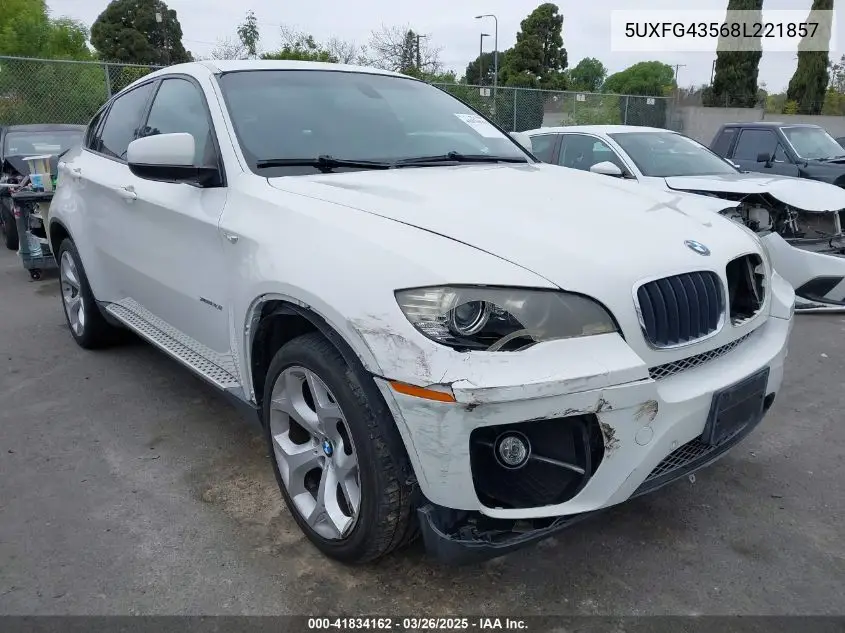 2008 BMW X6 xDrive35I VIN: 5UXFG43568L221857 Lot: 41834162