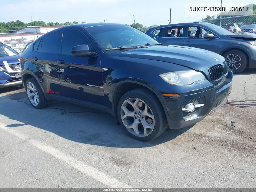 2008 BMW X6 xDrive35I VIN: 5UXFG435X8LJ36617 Lot: 42567229