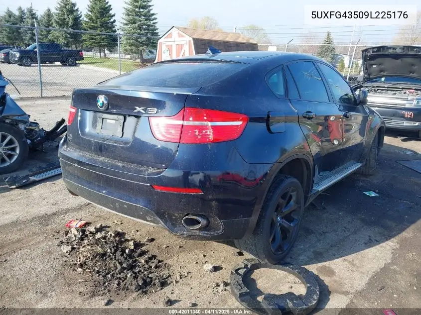 2009 BMW X6 xDrive35I VIN: 5UXFG43509L225176 Lot: 42011340