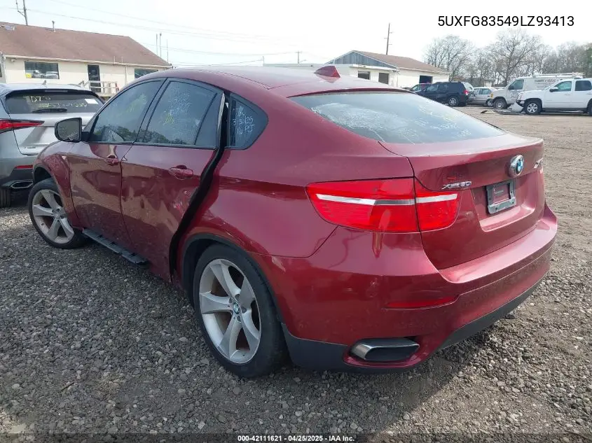2009 BMW X6 xDrive50I VIN: 5UXFG83549LZ93413 Lot: 42111621