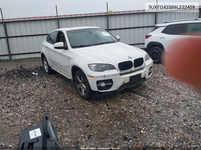 2009 BMW X6 xDrive35I VIN: 5UXFG43589L222459 Lot: 42153883