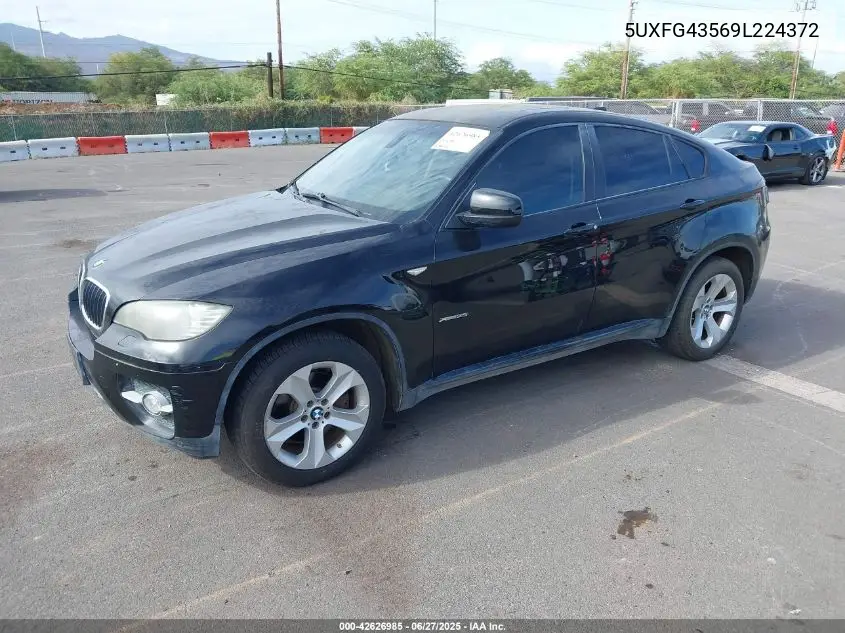 2009 BMW X6 xDrive35I VIN: 5UXFG43569L224372 Lot: 42626985