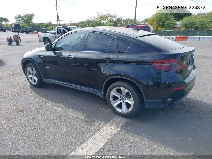 2009 BMW X6 xDrive35I VIN: 5UXFG43569L224372 Lot: 42626985