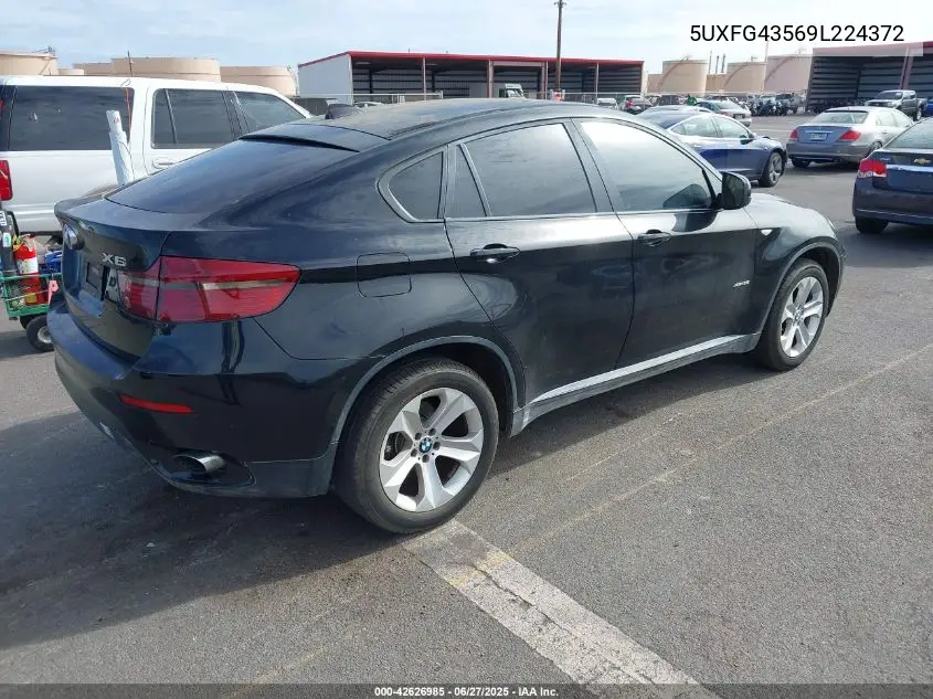 2009 BMW X6 xDrive35I VIN: 5UXFG43569L224372 Lot: 42626985