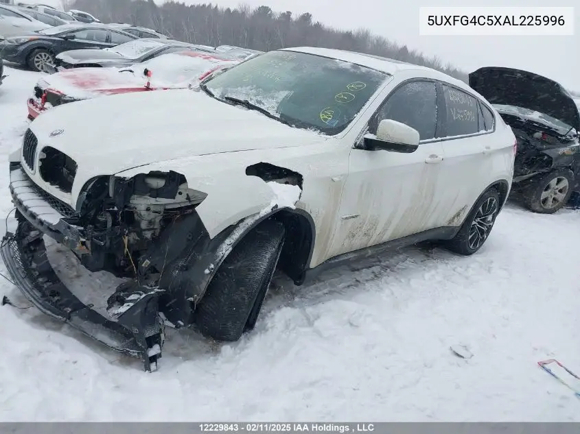 2010 BMW X6 xDrive35I VIN: 5UXFG4C5XAL225996 Lot: 12229843