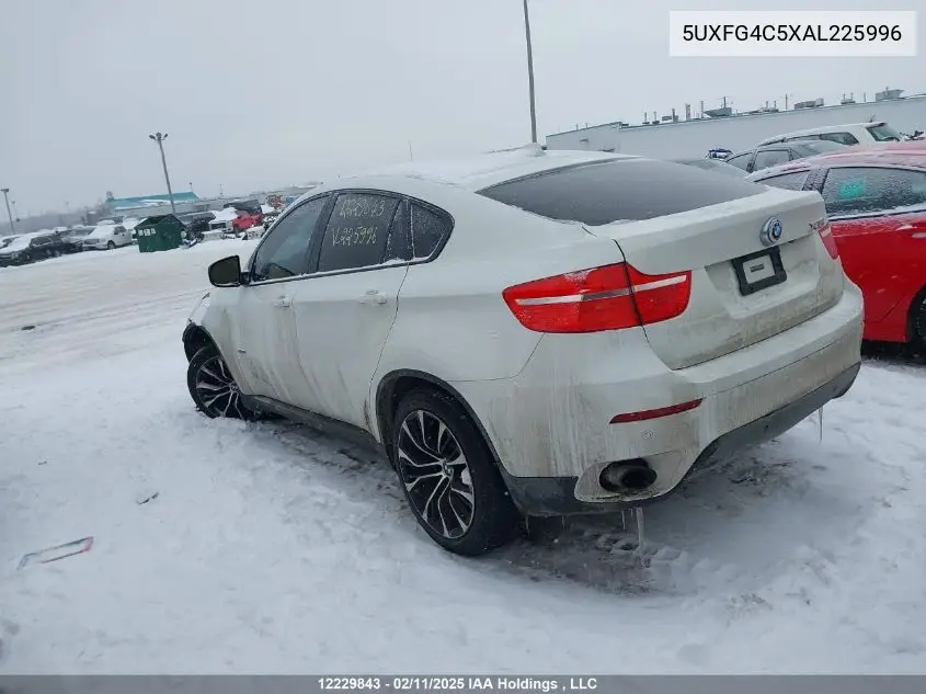 2010 BMW X6 xDrive35I VIN: 5UXFG4C5XAL225996 Lot: 12229843