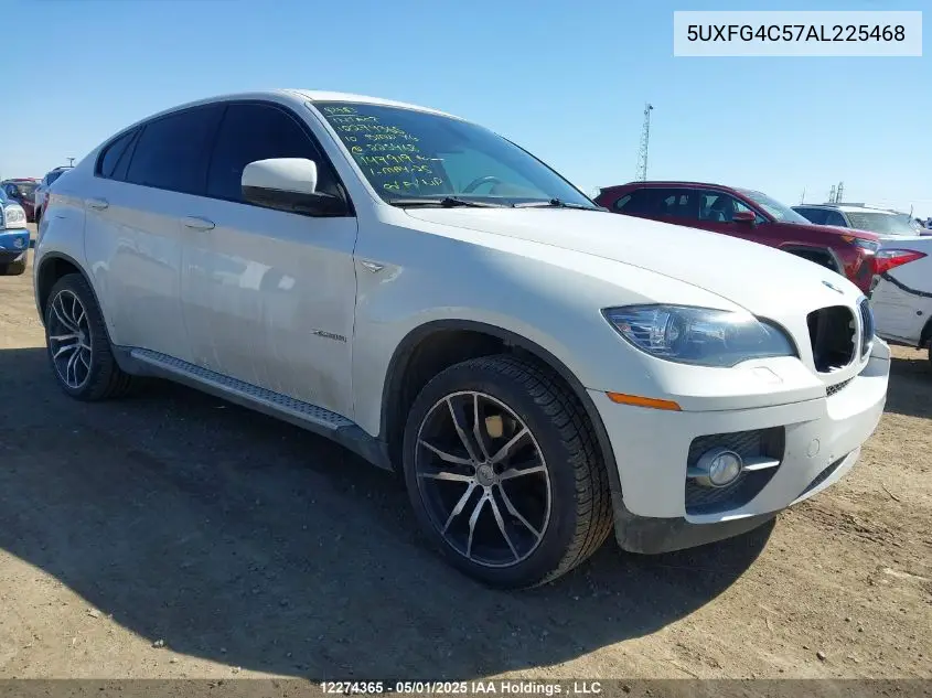 2010 BMW X6 xDrive35I VIN: 5UXFG4C57AL225468 Lot: 12274365