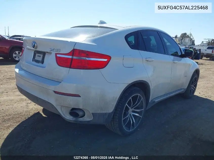 2010 BMW X6 xDrive35I VIN: 5UXFG4C57AL225468 Lot: 12274365