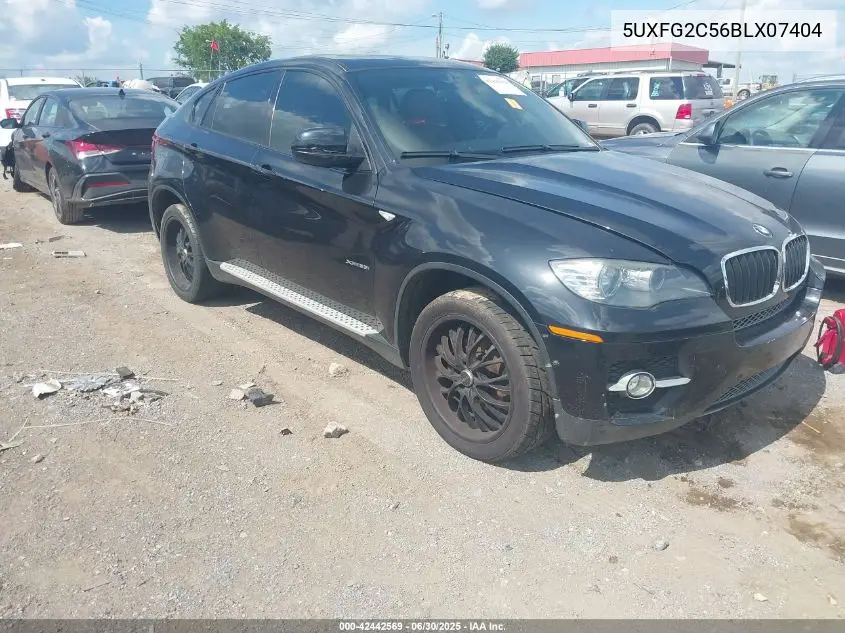 2011 BMW X6 xDrive35I VIN: 5UXFG2C56BLX07404 Lot: 42442569