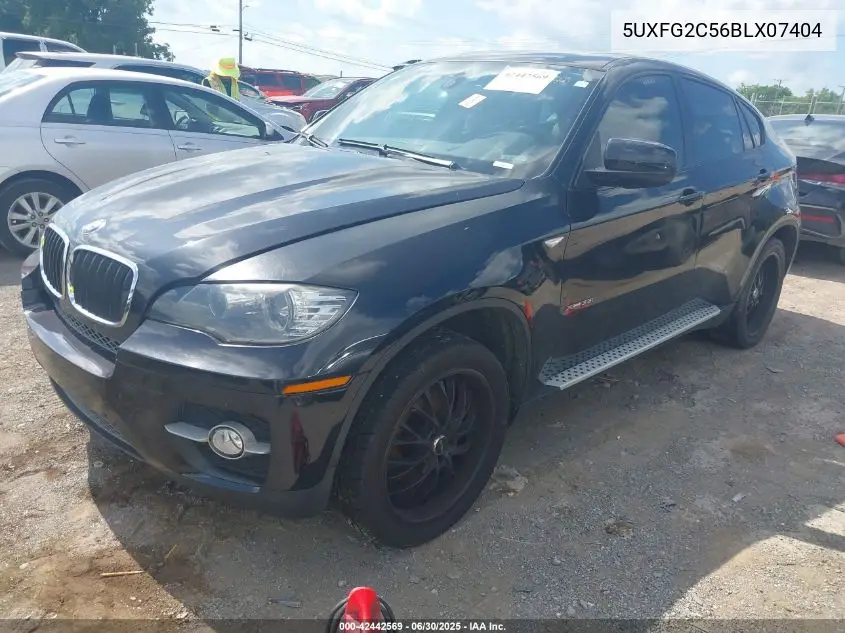 2011 BMW X6 xDrive35I VIN: 5UXFG2C56BLX07404 Lot: 42442569