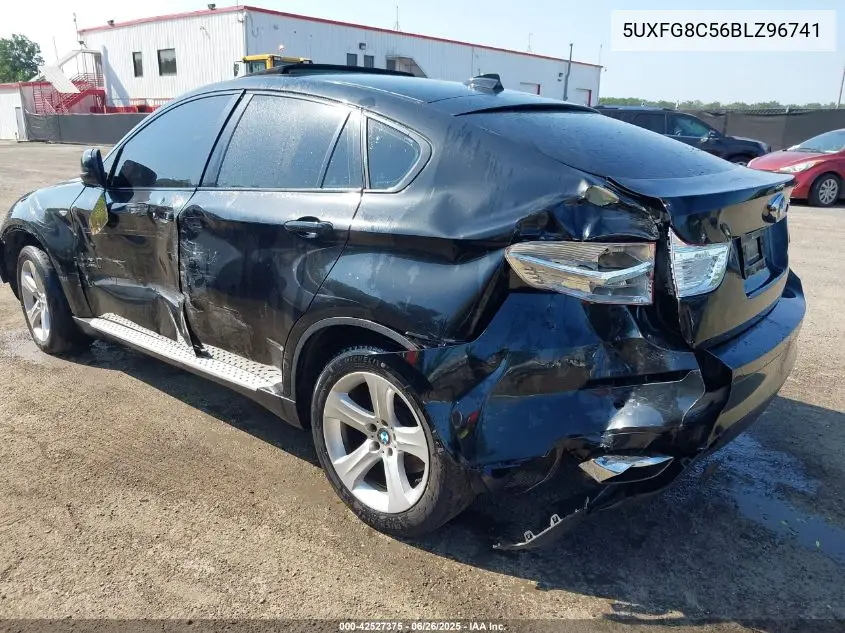 2011 BMW X6 xDrive50I VIN: 5UXFG8C56BLZ96741 Lot: 42527375