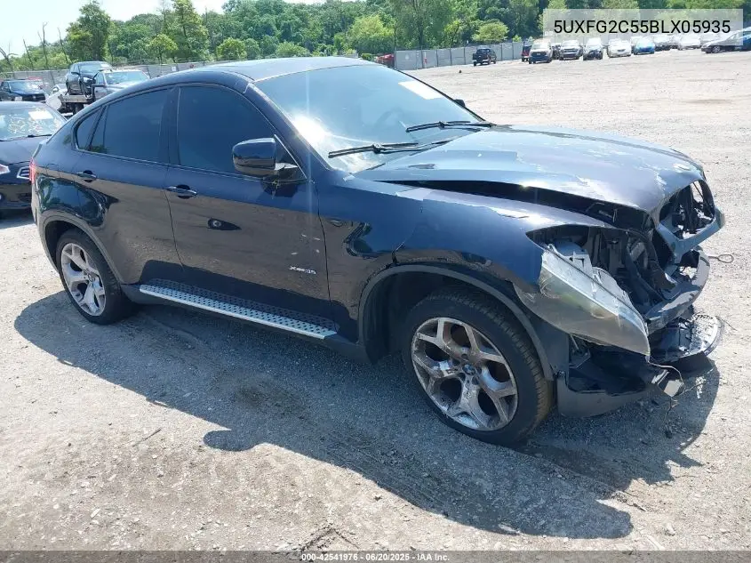 2011 BMW X6 xDrive35I VIN: 5UXFG2C55BLX05935 Lot: 42541976