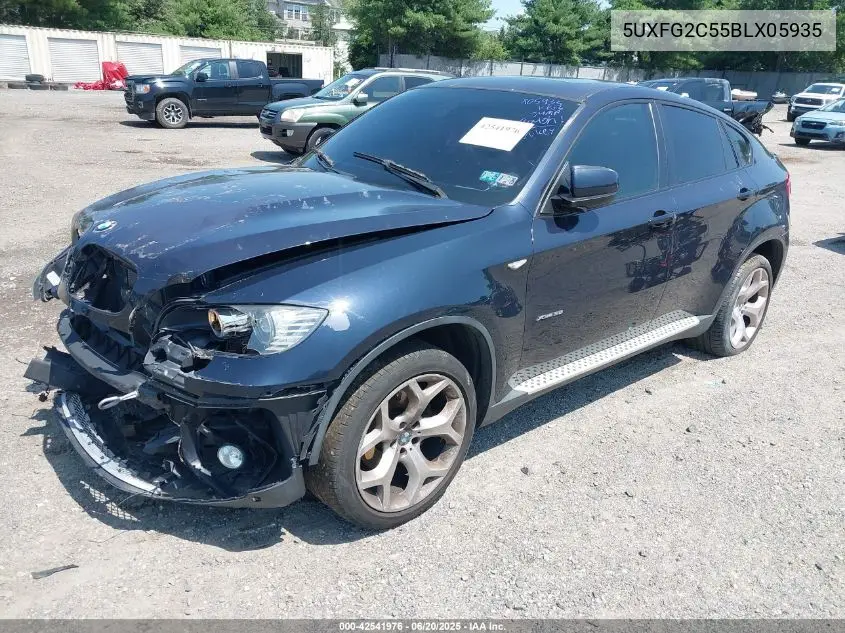 2011 BMW X6 xDrive35I VIN: 5UXFG2C55BLX05935 Lot: 42541976