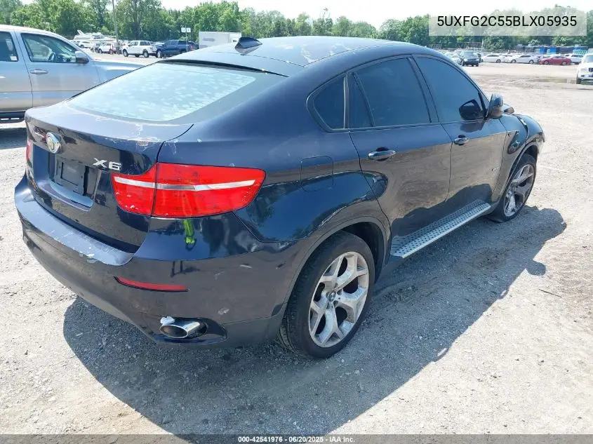 2011 BMW X6 xDrive35I VIN: 5UXFG2C55BLX05935 Lot: 42541976