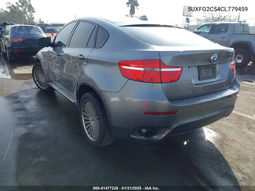 2012 BMW X6 xDrive35I VIN: 5UXFG2C54CL779459 Lot: 41477228