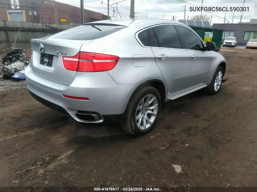2012 BMW X6 xDrive50I VIN: 5UXFG8C56CL590301 Lot: 41876917