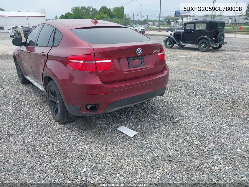 2012 BMW X6 xDrive35I VIN: 5UXFG2C59CL780008 Lot: 42300950