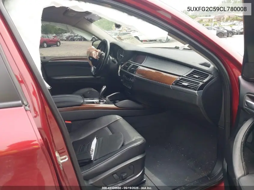 2012 BMW X6 xDrive35I VIN: 5UXFG2C59CL780008 Lot: 42300950