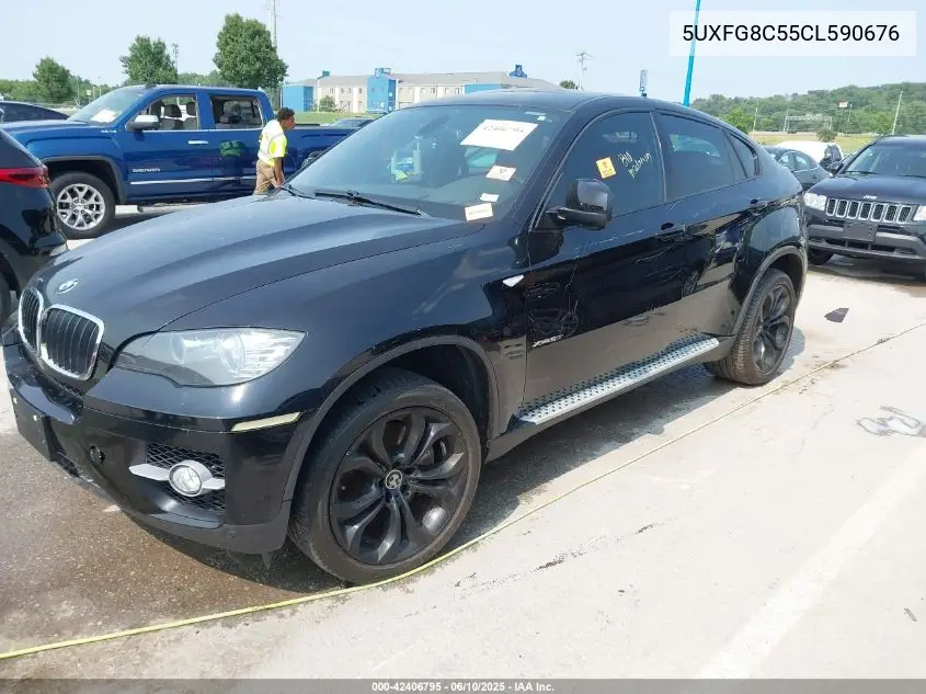 2012 BMW X6 xDrive50I VIN: 5UXFG8C55CL590676 Lot: 42406795