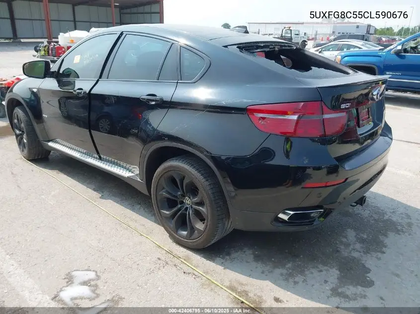 2012 BMW X6 xDrive50I VIN: 5UXFG8C55CL590676 Lot: 42406795