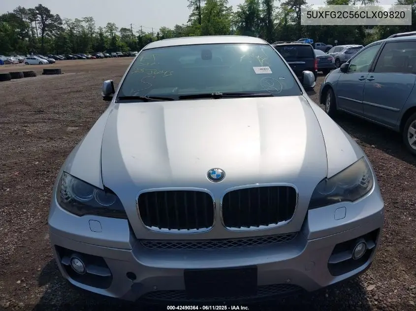 2012 BMW X6 xDrive35I VIN: 5UXFG2C56CLX09820 Lot: 42490364