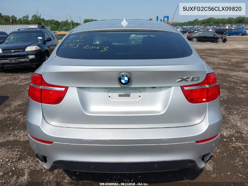 2012 BMW X6 xDrive35I VIN: 5UXFG2C56CLX09820 Lot: 42490364