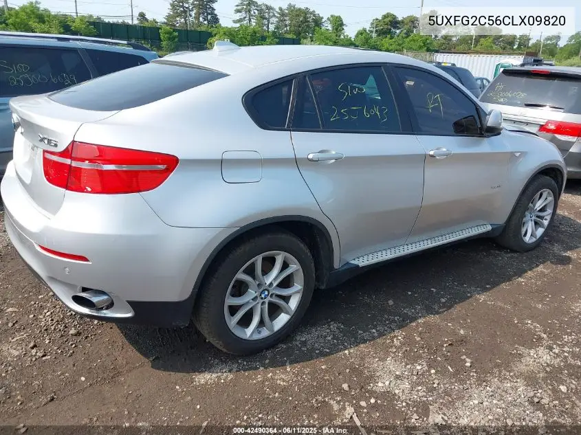 2012 BMW X6 xDrive35I VIN: 5UXFG2C56CLX09820 Lot: 42490364