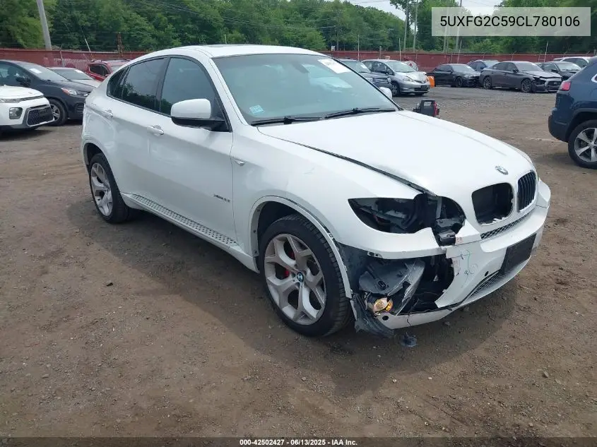 2012 BMW X6 xDrive35I VIN: 5UXFG2C59CL780106 Lot: 42502427