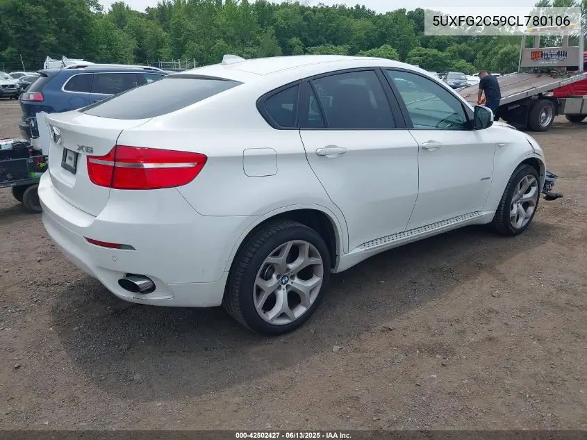2012 BMW X6 xDrive35I VIN: 5UXFG2C59CL780106 Lot: 42502427