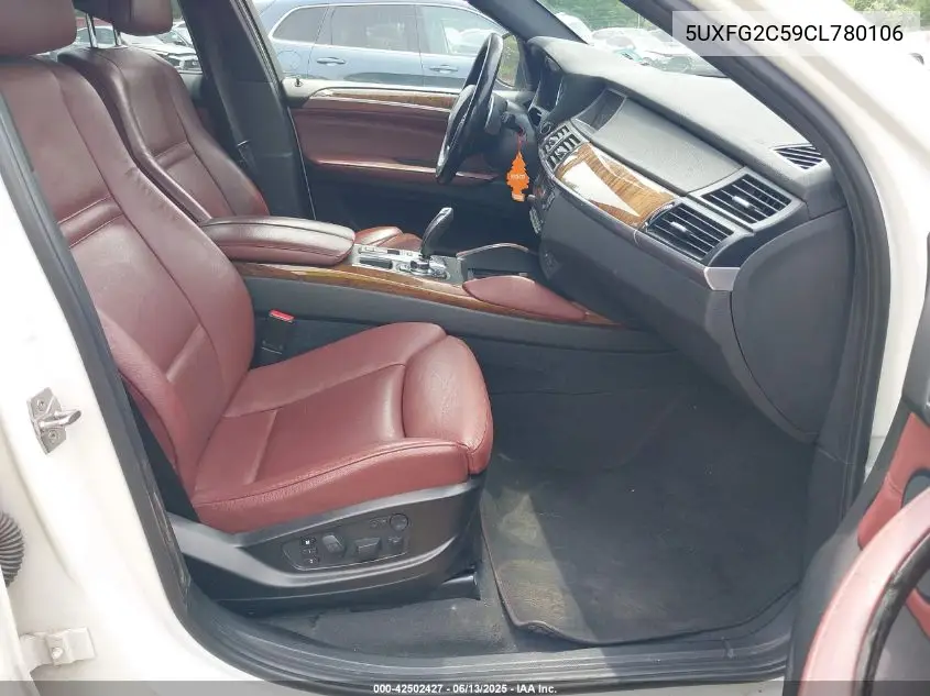 2012 BMW X6 xDrive35I VIN: 5UXFG2C59CL780106 Lot: 42502427