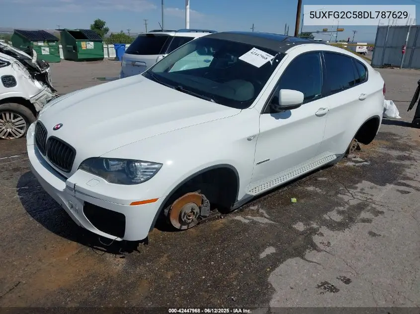 2013 BMW X6 xDrive35I VIN: 5UXFG2C58DL787629 Lot: 42447968
