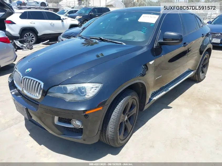2013 BMW X6 xDrive50I VIN: 5UXFG8C57DL591572 Lot: 42513628