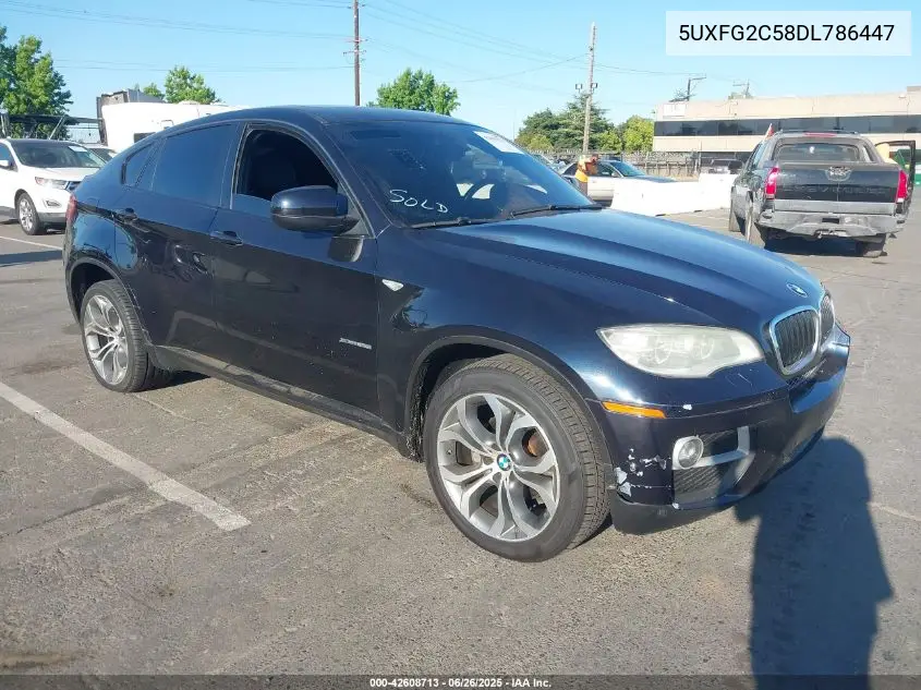 2013 BMW X6 xDrive35I VIN: 5UXFG2C58DL786447 Lot: 42608713