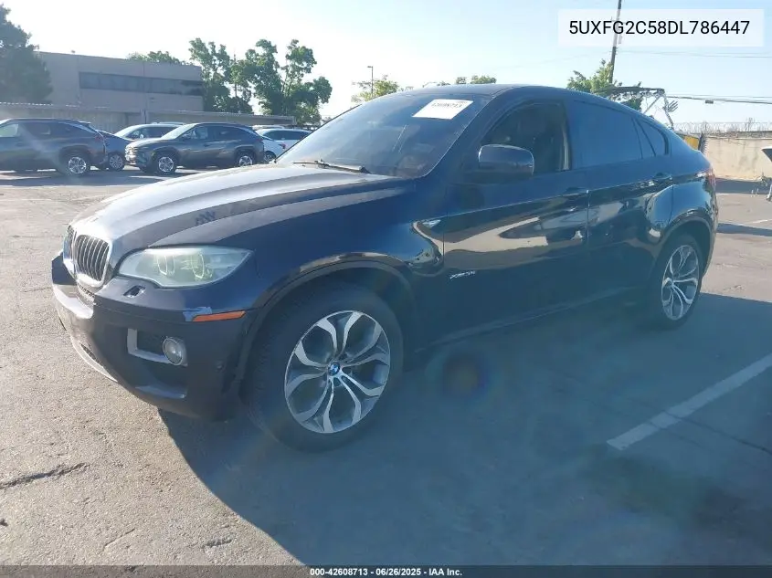 2013 BMW X6 xDrive35I VIN: 5UXFG2C58DL786447 Lot: 42608713