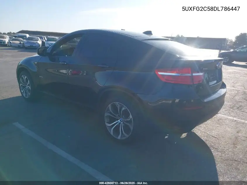 2013 BMW X6 xDrive35I VIN: 5UXFG2C58DL786447 Lot: 42608713