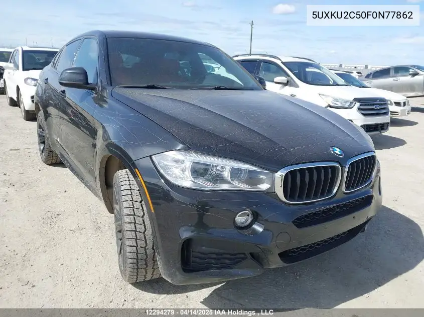2015 BMW X6 xDrive35I VIN: 5UXKU2C50F0N77862 Lot: 12294279
