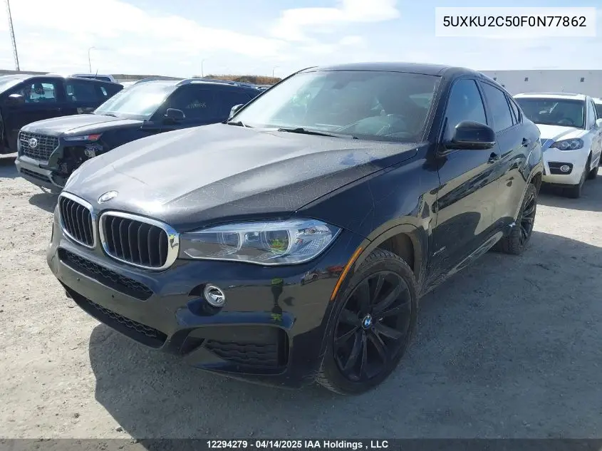 2015 BMW X6 xDrive35I VIN: 5UXKU2C50F0N77862 Lot: 12294279