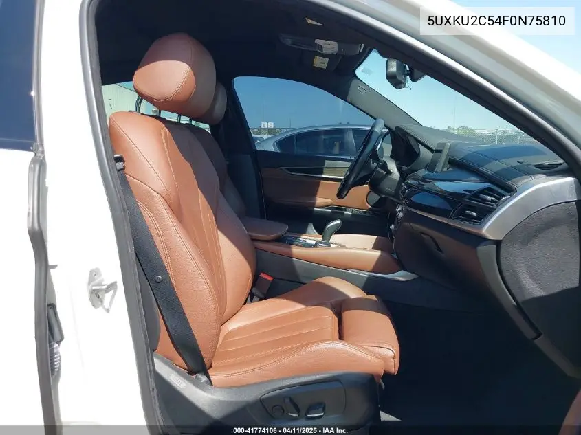 2015 BMW X6 xDrive35I VIN: 5UXKU2C54F0N75810 Lot: 41774106