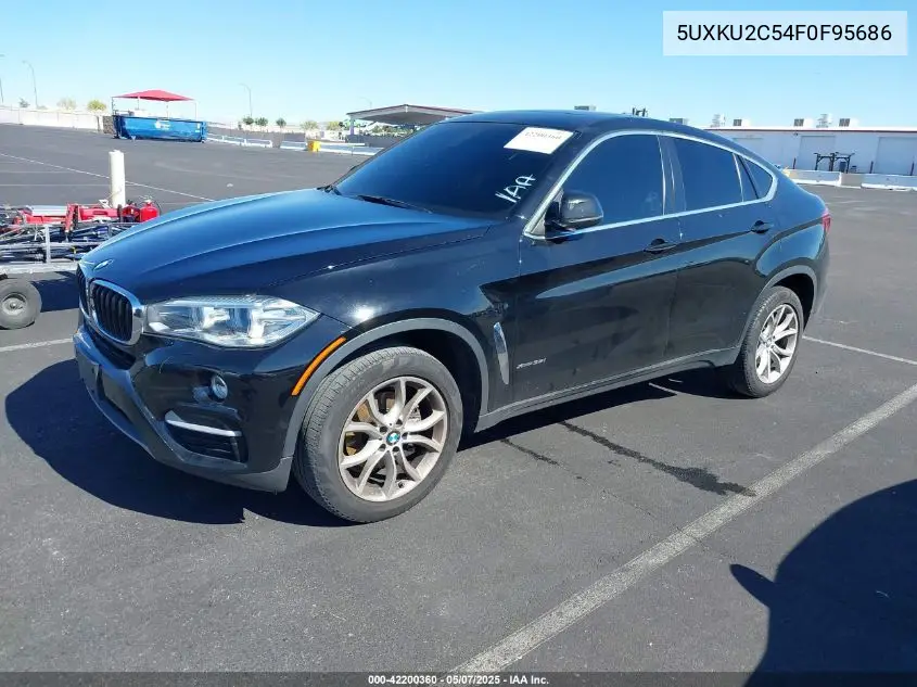 2015 BMW X6 xDrive35I VIN: 5UXKU2C54F0F95686 Lot: 42200360