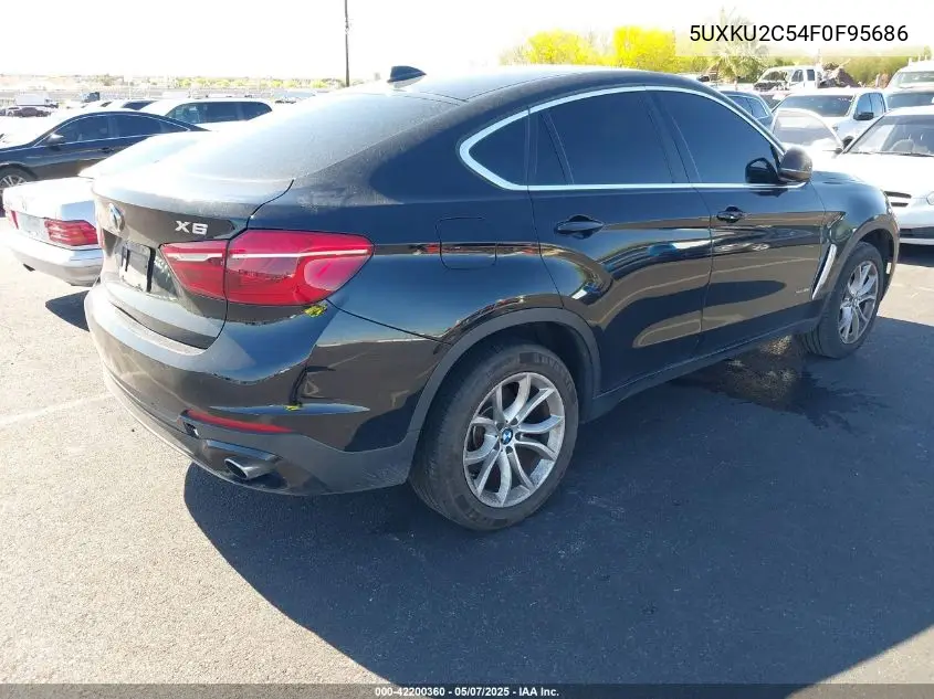 2015 BMW X6 xDrive35I VIN: 5UXKU2C54F0F95686 Lot: 42200360