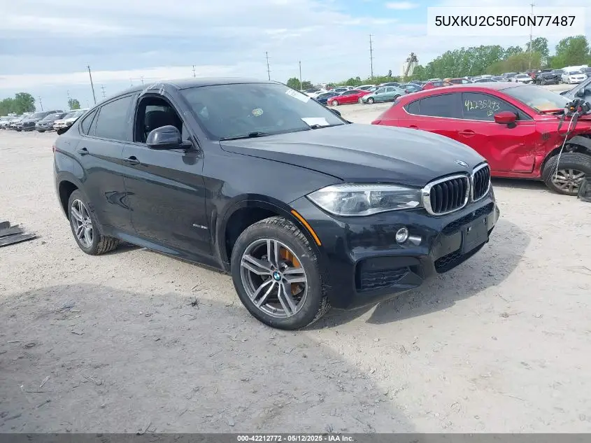 2015 BMW X6 xDrive35I VIN: 5UXKU2C50F0N77487 Lot: 42212772