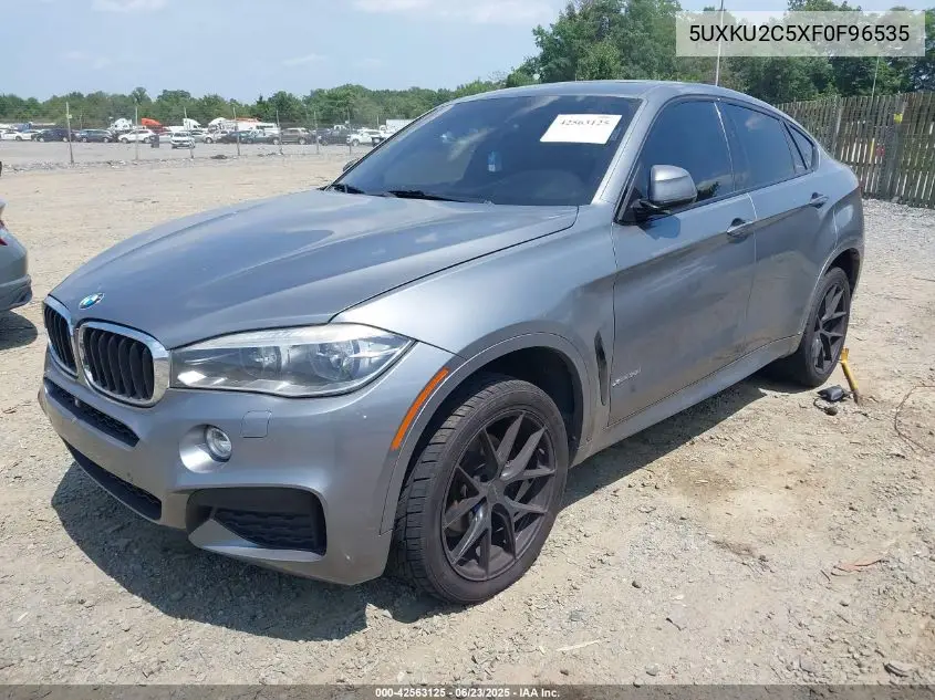 2015 BMW X6 xDrive35I VIN: 5UXKU2C5XF0F96535 Lot: 42563125