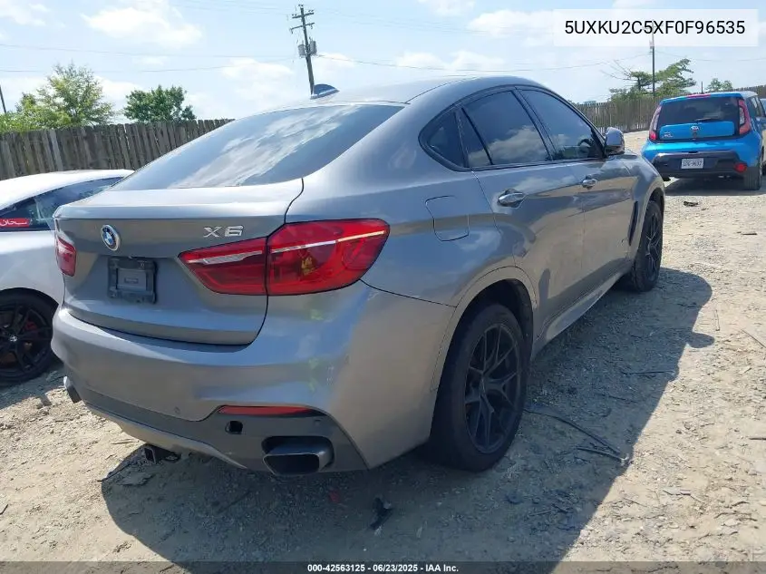 2015 BMW X6 xDrive35I VIN: 5UXKU2C5XF0F96535 Lot: 42563125