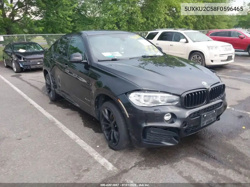 2015 BMW X6 xDrive35I VIN: 5UXKU2C58F0596465 Lot: 42614057