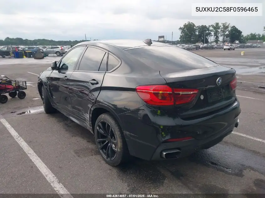 2015 BMW X6 xDrive35I VIN: 5UXKU2C58F0596465 Lot: 42614057