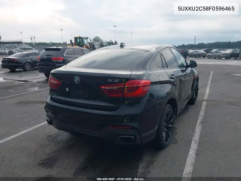 2015 BMW X6 xDrive35I VIN: 5UXKU2C58F0596465 Lot: 42614057