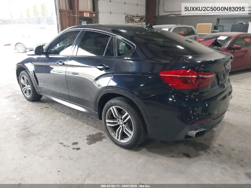 2016 BMW X6 xDrive35I VIN: 5UXKU2C50G0N83095 Lot: 42162171