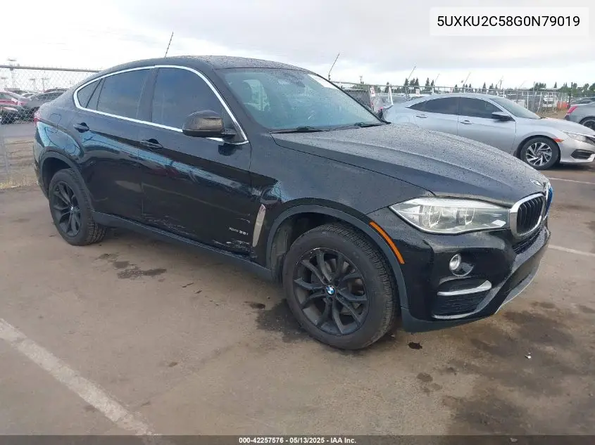 2016 BMW X6 xDrive35I VIN: 5UXKU2C58G0N79019 Lot: 42257576