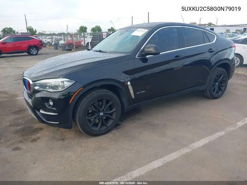 2016 BMW X6 xDrive35I VIN: 5UXKU2C58G0N79019 Lot: 42257576