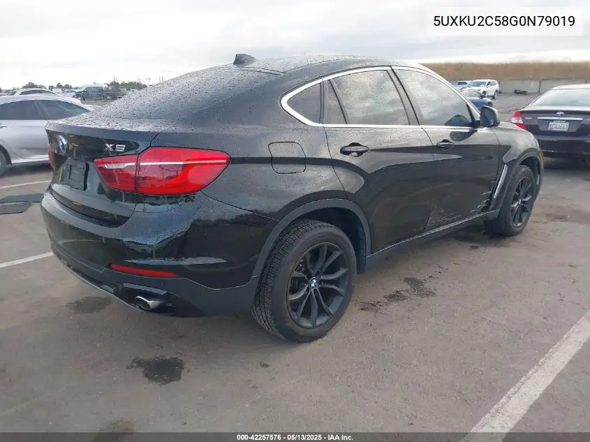 2016 BMW X6 xDrive35I VIN: 5UXKU2C58G0N79019 Lot: 42257576